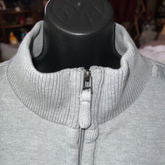 Marvin Richards Fleece Lined Knit Full Zip Sweater Jacket - Picture 3 of 10